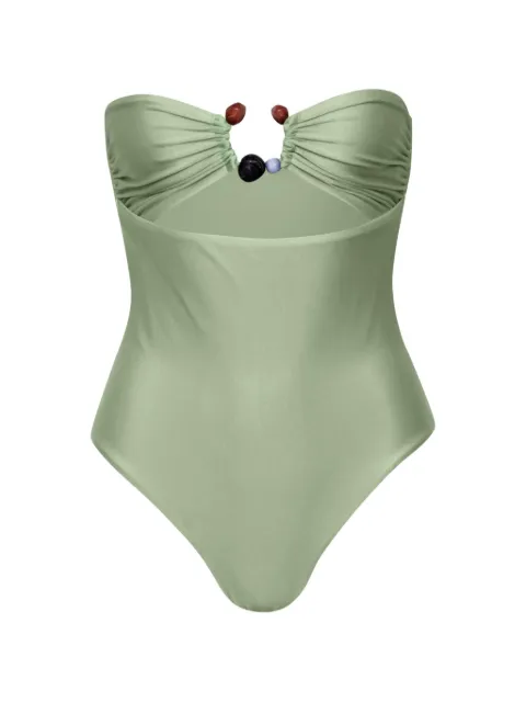 Baobab Tika ring-detail cutout swimsuit Green 6051144