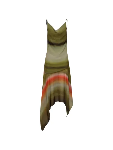 Baobab Carlota asymmetrical maxi dress Green 6401166