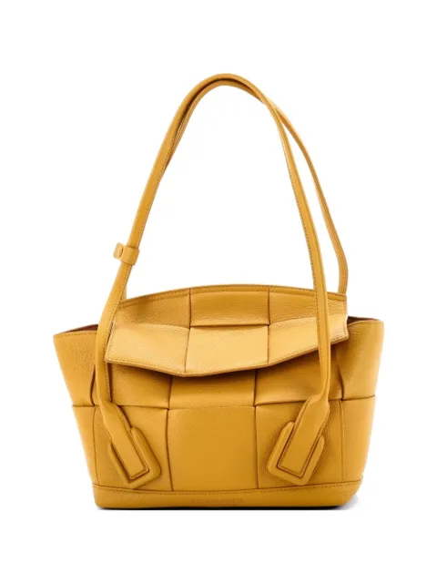 Bottega Veneta Pre-Owned Arco Bag Maxi Intrecciato Leather Small shoulder bag Yellow ERKCI5YKJQPXOCW1