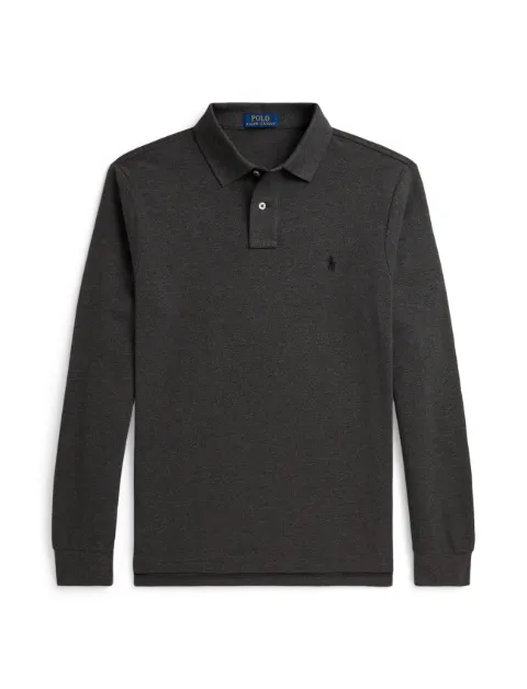 Polo Ralph Lauren custom slim fit mesh polo shirt Grey 710680790501