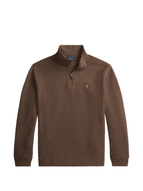 Polo Ralph Lauren Estate-Rib quarter-zip sweater Brown 710P07411508