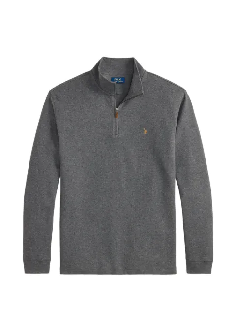 Polo Ralph Lauren Estate-Rib quarter-zip sweater Grey 711P07411502