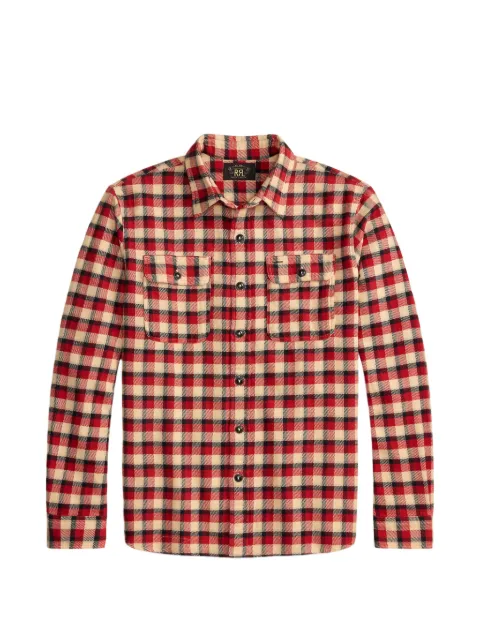 Ralph Lauren RRL plaid long-sleeved shirt Red 782P14901