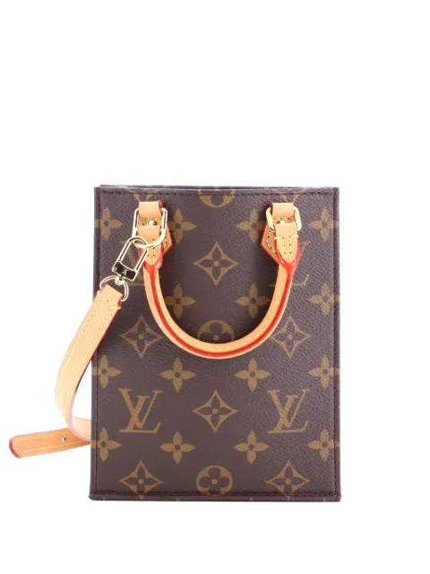 Louis Vuitton Pre-Owned Petit Sac Plat Bag Monogram Canvas crossbody bag Brown RXR8RGYDL9J1XRWJ