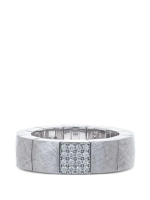 Roberto Demeglio Scacco diamond stretch ring Silver 971OB1DBS