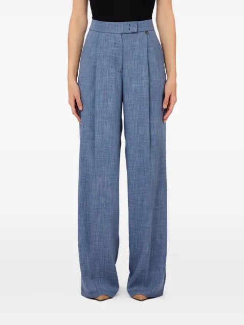 LIU JO mélange fabric palazzo trousers Blue WA6167T332A