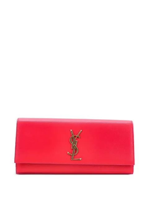 Saint Laurent Pre-Owned Classic Monogram Leather Long clutch bag Pink RE3ODEXJ16HJX5GG