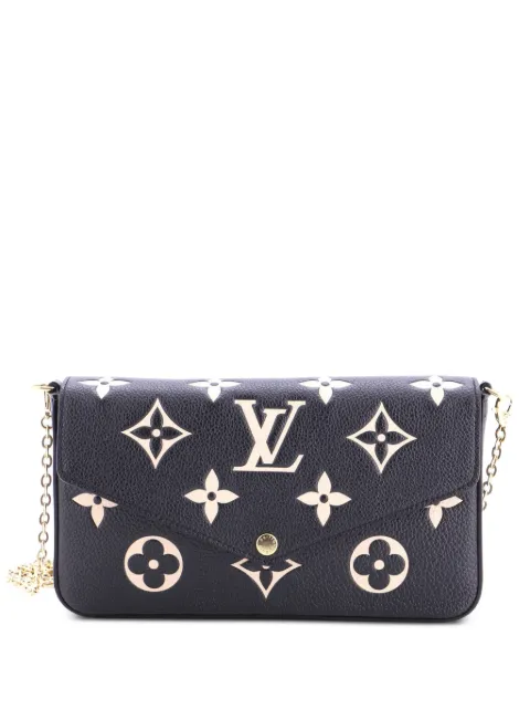 Louis Vuitton Pre-Owned Felicie Pochette Bicolor Monogram Empreinte Giant crossbody bag Black BNHAH3KAR43WW2G0