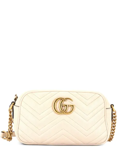 Gucci Pre-Owned GG Marmont Shoulder Bag Matelasse Leather Small crossbody bag Neutrals BCS156ZGDBRDD7SX