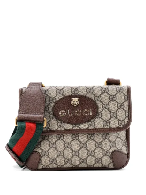 Gucci Pre-Owned Neo Vintage Flap Messenger GG Coated Canvas Small crossbody bag Brown Q4MOMYSBAU0IH4ZO
