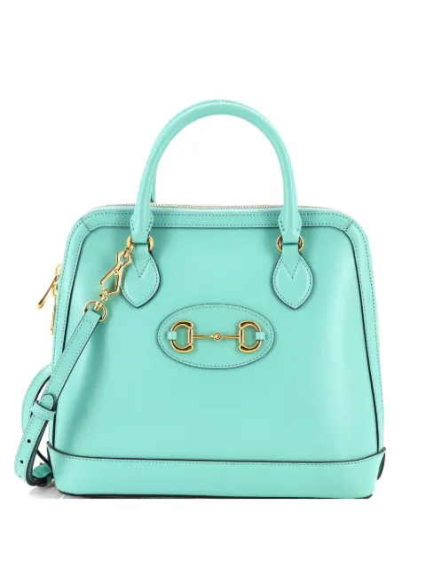 Gucci Pre-Owned Horsebit 1955 Top Handle Bag Leather Medium shoulder bag Green B6RVE2HWEHT5VHNR