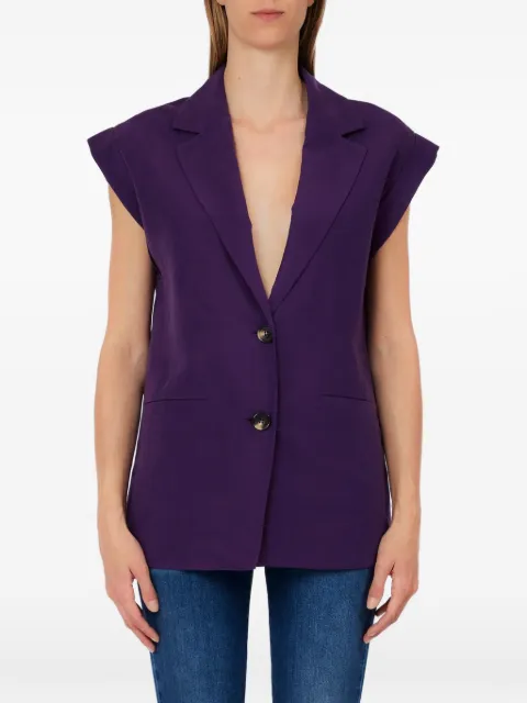 LIU JO button waistcoat Purple WA6369T4818