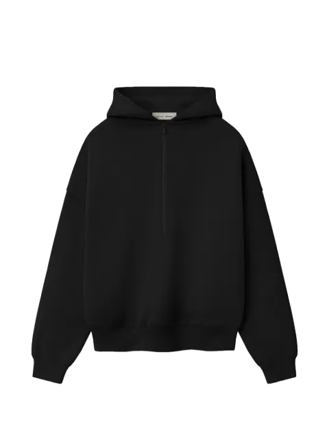FEAR OF GOD ESSENTIALS half zip hoodie Black 192SP266911F