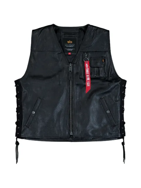 Alpha Industries X-Force leather vest Black SS266108