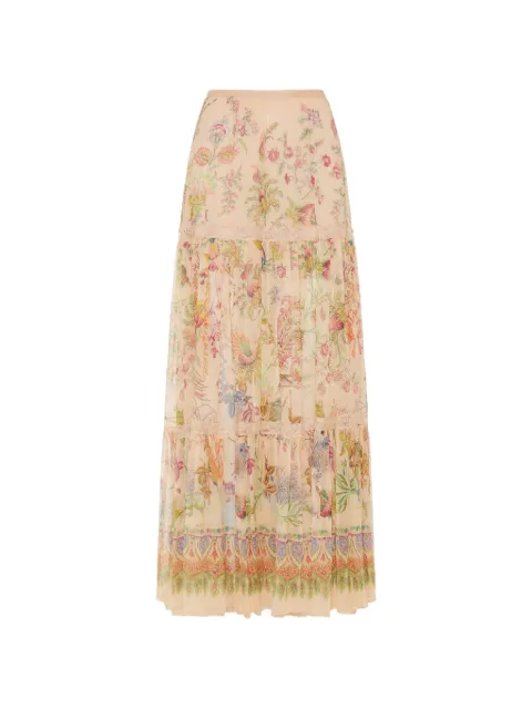 ETRO floral print skirt Neutrals WRFA018399SP1N5