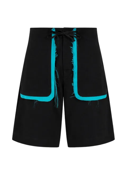 Edward Cuming drawstring trim shorts Black SS24PC03