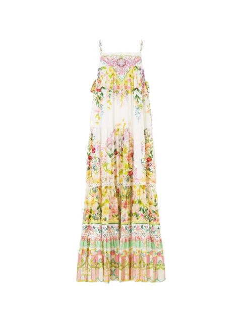 Camilla printed maxi dress White 00040209