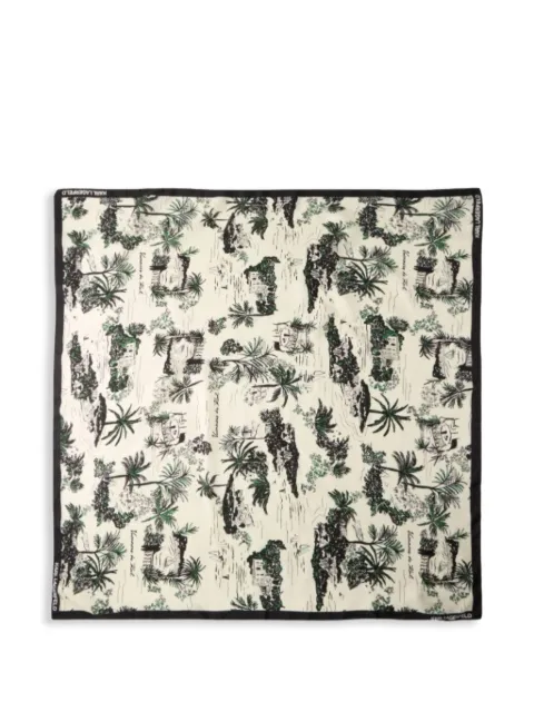 Karl Lagerfeld K/Signature Vacance silk scarf Neutrals B2W330491GW