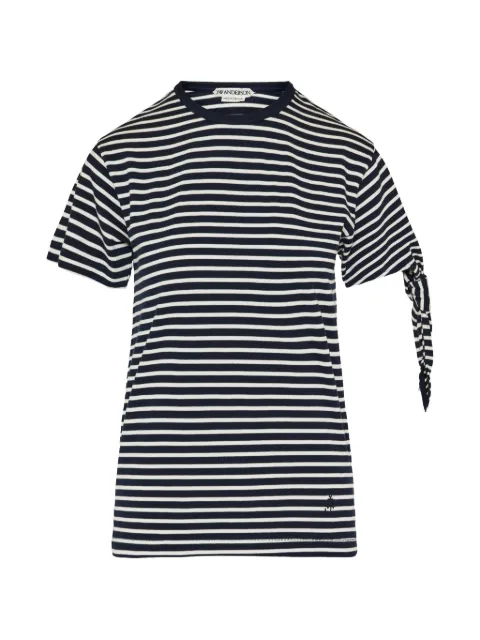 JW Anderson striped tie-sleeve T-shirt Blue JT0334PG1946