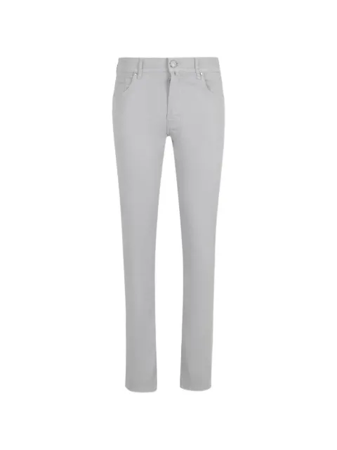 Jacob Cohën logo-patch jeans Grey JUMQE004S3756