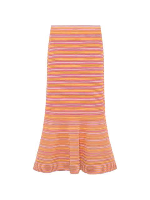 SIMKHAI striped midi skirt Orange 2263049K