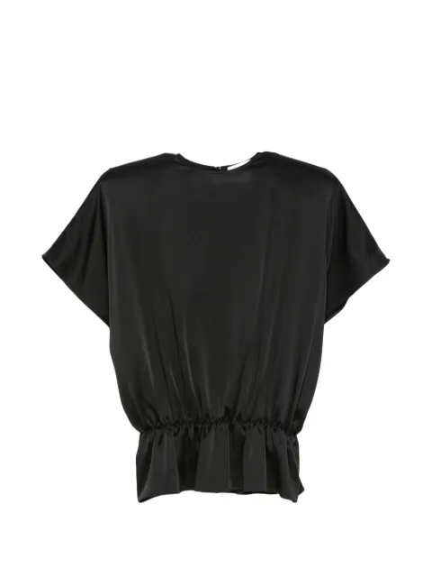 Stella McCartney padded-shoulders blouse Black 6T02693FU302