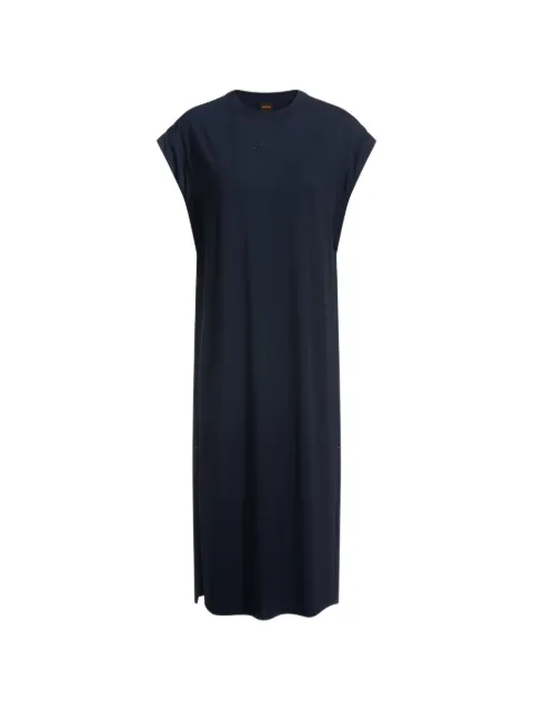 BOSS side-slit midi dress Blue 50540442