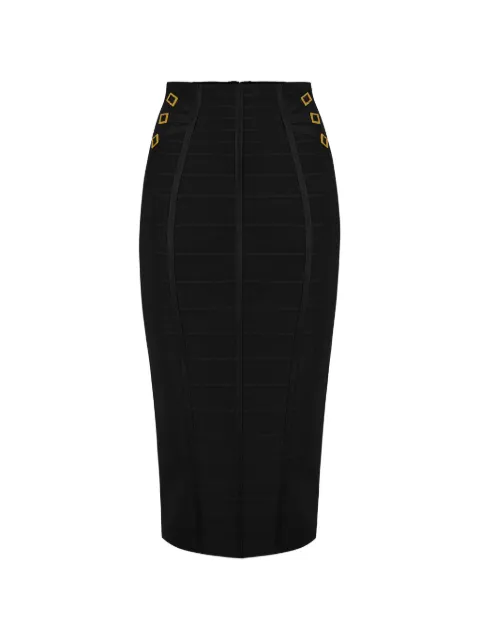 Elisabetta Franchi skirt in 3D knit fabric Black GK30D62E2