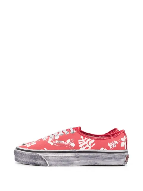 Vans Premium Authentic floral-print sneakers Red VN000DB8CYK1