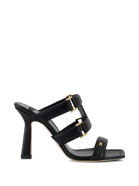 Elisabetta Franchi nappa leather sandals Black SA44L62E2