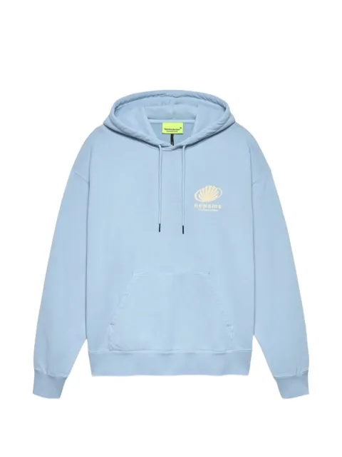 NEW AMSTERDAM logo-print drawstring-fastening hoodie Blue 2601133001