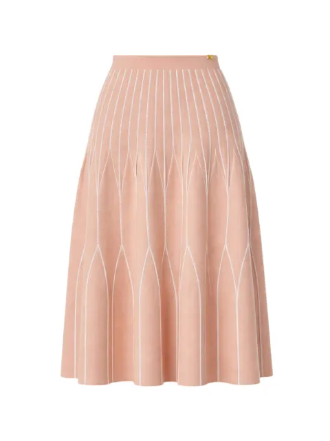 Elisabetta Franchi two-colour knit skirt Pink GK31S62E2