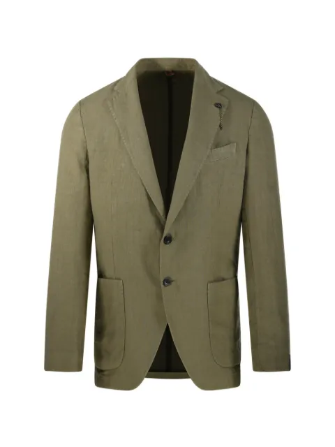 Santaniello single-breasted blazer Green TCR3434GL797MFITBT104
