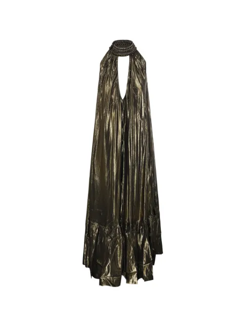 Mes Demoiselles Lumon beaded maxi dress Metallic 26SLUMON