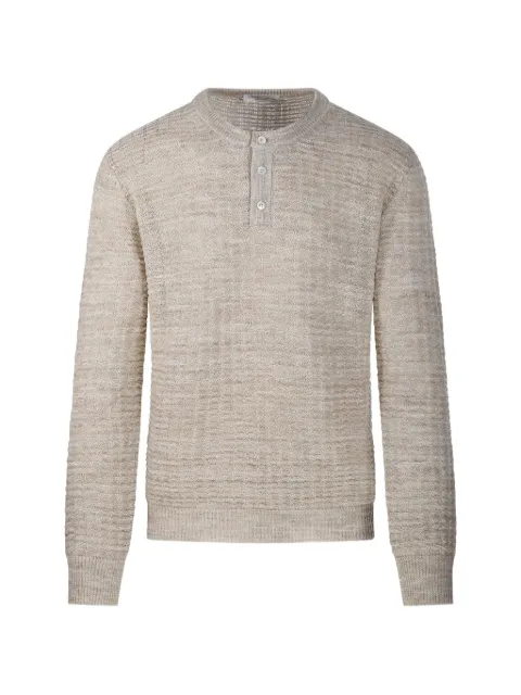 Roberto Collina buttoned knitted sweater Neutrals 261MYA28115