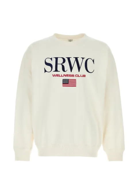 Sporty & Rich crew-neck embroidered sweatshirt White ST07163177WH01