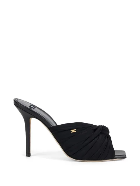 Elisabetta Franchi nappa leather sandals Black SA33L63E2