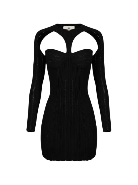 Elisabetta Franchi openwork mini dress Black AM37B62E2