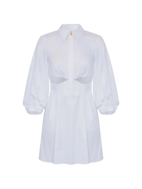 Elisabetta Franchi stretch cotton mini dress White AB94062E2