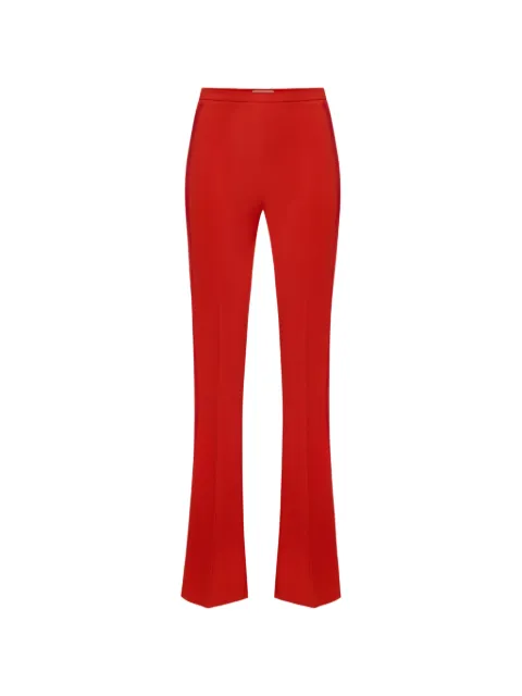 Elisabetta Franchi trousers in lightweight crêpe and satin fabrics Red PA18462E2