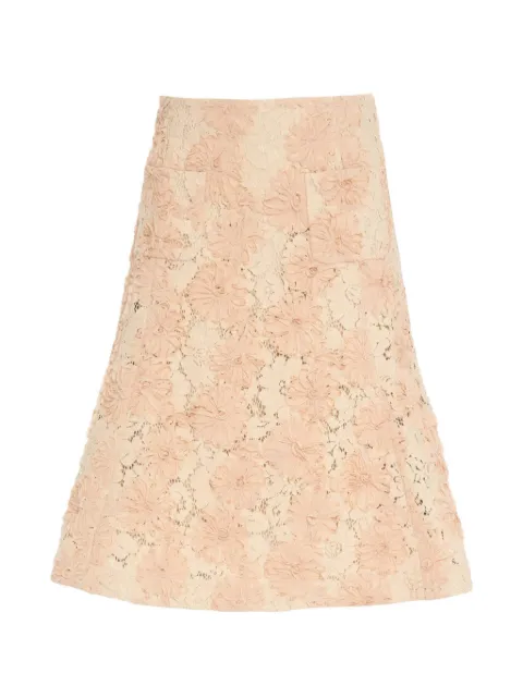 Nº21 floral lace midi skirt Pink C0725259