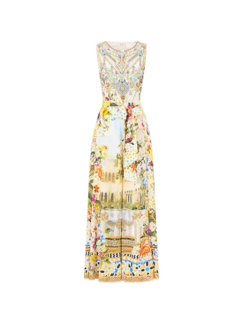 Camilla flared-leg jumpsuit Neutrals 00041880