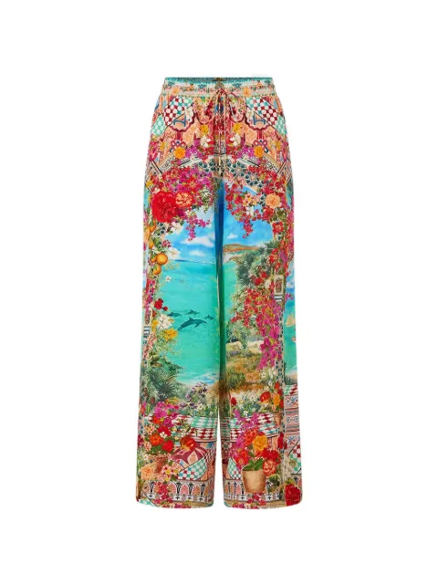 Camilla Meet me in Mallorca straight-leg printed trousers Red 00039864