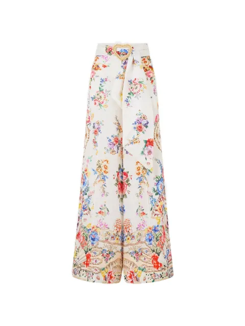 Camilla scarf-belt trousers Neutrals 00040458