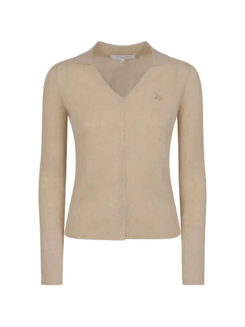 Maison Kitsuné Baby Fox cardigan Neutrals QW00501KT1195