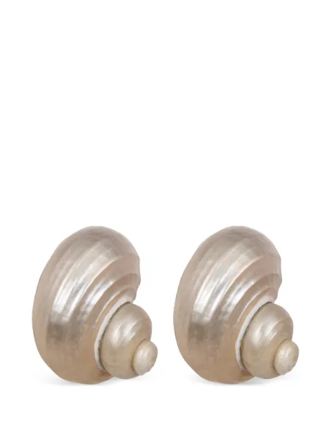 Jennifer Behr Luca shell earrings Neutrals 12RA5IVORY