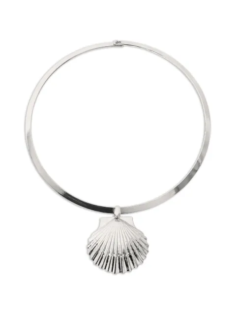 Jennifer Behr Dune shell-pendant necklace Silver 111PC15SILVER