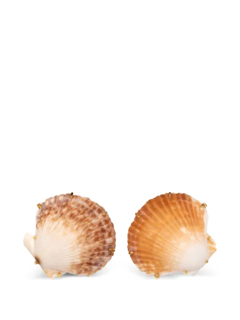 Jennifer Behr Deryn shell earrings Gold 12RA4SAND