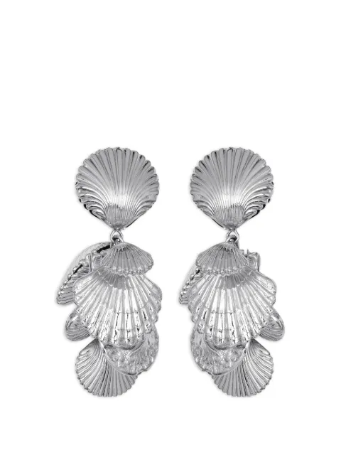 Jennifer Behr Aphrodite shell-pendant earrings Silver 111RC126SILVER