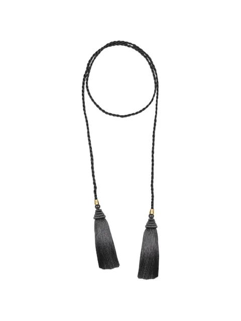 Jennifer Behr Gigi tassel-detail necklace Black 32PD2BLACK